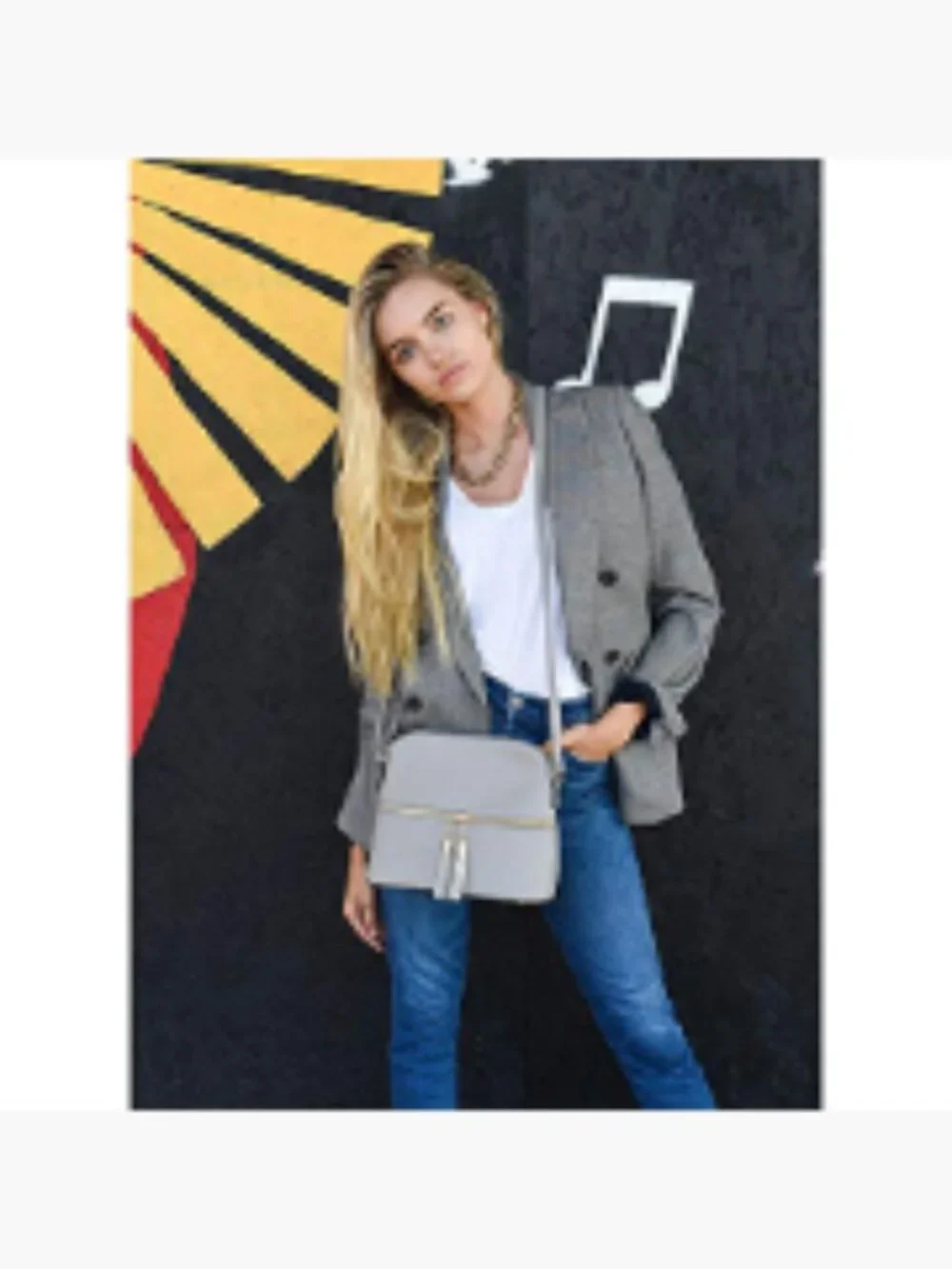 Faux Leather Lightweight Medium Dome Crossbody Bag with Tassel, Zipper Pockets,